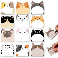 Amazon.co.jp: 【12種類セット】 付箋 猫 可愛い メッセージ メモ カード シール 色紙 360枚 Abon Abon (猫  12種類) : 文房具・オフィス用品