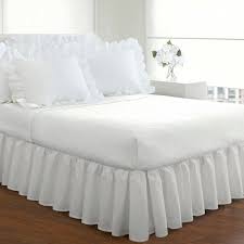 queen ruffled bed skirt white magic skirt bedding stores bed bedskirt