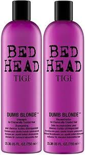 Tigi Bed Head Resurrection Shampoo Conditioner 25 36 Oz Set Tigi Bed Head Dumb Blonde Shampoo And Reconstructor Conditioner Duo 25 36oz Each Only 10 97