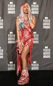 The new frock made it's appearance on the born this way ball tour. Slideshows Lady Gaga Meat Dress Meat Dress Lady Gaga Meat