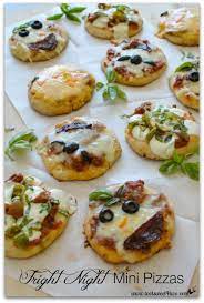 Eeriesistible Fright Night Mini Pizzas Toot Sweet 4 Two Recipe Mini Pizza Recipes Healthy Snacks Recipes