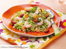 Tous En Cuisine La Recette Du Taboule Vert Aux Crevettes De Cyril Lignac Recette Taboule Recette De Salade Composee Recette Salade