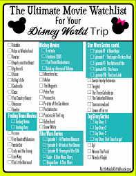 57 Movies To Watch Before Your Disney World Trip A Little Knick A Little Knack Disney World Trip Disney World Vacation Planning Disney Movies List