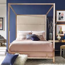 Mainstays metal canopy bed, queen. Evie Champagne Gold Metal Canopy Bed With Linen Panel Headboard By Inspire Q Bold Overstock 18007280