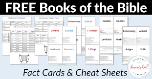 Books of the new testament fact files. Free Books Of The Bible Fact Cards And Cheat Sheets Homeschool Giveaways