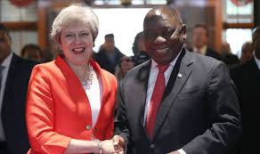 Cyril ramaphosa also remembered the contribution of mahatma gandhi's granddaughter ela gandhi who played a leading. Theresa May Presents Ww1 Relic To South Africa President Cyril Ramaphosa World News Express Co Uk