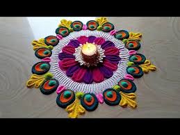 Navratri Rangoli Design Easy Small Unique Rangoli For Diwali Youtube Free Hand Rangoli Design Rangoli Designs Simple Diwali Rangoli Designs