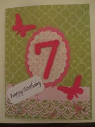 Birthday card for 7 year old girl. Birthday Card For 7 Year Old Girl Old Birthday Cards Birthday Cards Diy Creative Birthday Cards