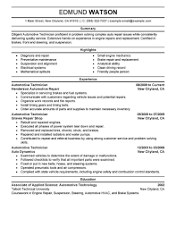 Best Automotive Technician Resume Example Livecareer