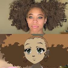 Good times (silent cameo) 3. Not A Cosplay But I Kinda Look Like Jasmine From The Boondocks But Human Form Kinda Or Not At All O Wel Boondocks Black Women Art Small Canvas Paintings
