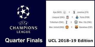 Winners Of Ucl 2019 Quarter Finals Will Get Close To Title Claim Champions League Uefa Champions League European Football Championship