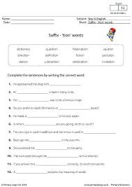 Primaryleap Co Uk Suffix Tion Words Worksheet Suffix Tion Suffixes Worksheets Words