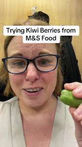 Trying Kiwi Berries from M&S Food #marksandspencer #mands #mandsfood #kiwi  #berries #tastetest #viralllllll