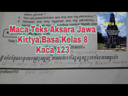 Maca Teks Aksara Jawa Kirtya Basa Kelas 8 Hal 123 Youtube