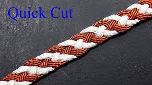 The square (or round) sinnet is pleasingly solid in contrast to #2974 which is more decorative and far more open. Make A Snake Weave Four Strand Paracord Braid Quick Cut Youtube