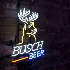 Busch Beer Deer Sign Hand Craft Neon Light Boutique Workshop Beer Bar Decor Ebay