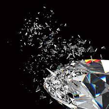 3d Rendered Sparkling Diamond Refraction On Black Background Black Diamond Wallpaper Black Sparkle Background Sparkles Background