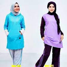 085291502104 baju renang muslimah jilbab panjang & cutting longgar (syari) rzb 907 bahan spandex yang halus. Baju Olahraga Muslimah 2017 Clothes Fashion Baggy Clothes