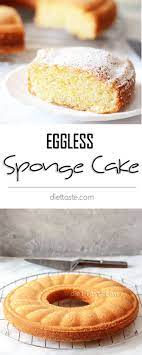 Eggless Sponge Cake Recipe Eggless Desserts Desserts Eggless Baking