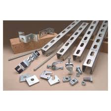 Superstrut 10 Ft 12 Gauge Half Slotted Metal Framing Strut Channel Silver Galvanized Za12hs10eg The Home Depot The Struts Roof Top Tent Camper Van Conversion Diy