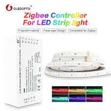 Us 38 0 50 Off Zigbee Zll Link Smart Led Strip Set Kit Rgb Cct Zigbee Controller For Rgb Cct Waterproof Strip Light Work With Alexa Smartthing In