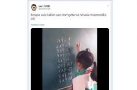 Ngaku Di Usia Berapa Kamu Tahu Rahasia Matematika Ini Hitekno Com