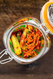 Cucumber Kimchi Oi Kimchi Recipe In 2020 Cucumber Kimchi Kimchi Recipe Fermented Kimchi