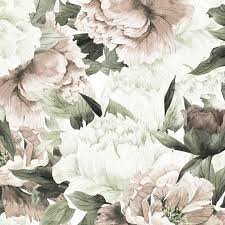 A collection of the top 35 floral wallpapers and backgrounds available for download for free. Blush Floral Wallpaper Mural Feminine Floral Wallpaper Project Nursery
