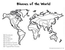 Printable World Biome Map Coloring Worksheet Biomes Of The World Maps Biomes World Map Map