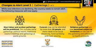 On 28 may 2021, the government announced a further easing of restrictions. Level 3 Restrictions Eased Durban Tourism