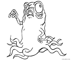Monsters inc movie characters coloring pages, including main characters like mike wakowski, sulley, boo, randall, celia etc. Free Printable Monster Coloring Pages For Kids