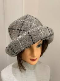 90s Irlanda Classic Plaid HAT 70% lana John Branigan Hecho en Irlanda  Totalmente forrado Branigan Weaver's beige marrón/negro blanco cálido paño  de invierno