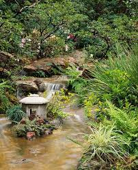 Modern Garden Creek Japanese Garden Modern Garden Garden Design