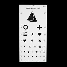 Kindergarten Snellen 20 Eye Chart