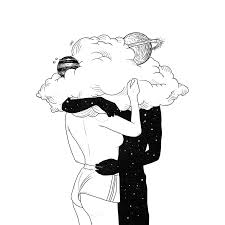 Clouds Of Love Art Print By Muhammed Salah X Small Illustration Art Drawing Romance Art Romantic Art