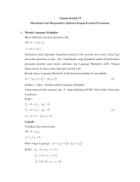 Contoh soal metode numerik fify baru doc. Https Anzdoc Com Download Catatan Kuliah 10 Memahami Dan Menganalisa Optimasi Dengan K Html