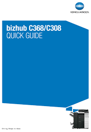 How to install konica minolta bizhub copier driver. Konica Minolta Bizhub C368 Quick Manual Pdf Download Manualslib