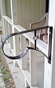 Building railings for your deck stairs is easy, provided you plan everything from the very beginning. New Wrought Iron Handrail Grab Rail Safety Rail Custom Made 1 2 Step Small Black Custommade Wrought Iron Handrail Iron Handrails Wrought Iron