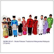 Pakaian tradisional gambar dan nama pakaian. Pakaian Tradisional Gambar Kartun Pelbagai Kaum Di Malaysia Colouring Mermaid Malaysian Dress Printable Coloring Pages Borneo