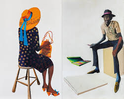 See images from the exhibit 'Benny Andrews: Trouble'