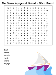 Enjoy these free word search printables! The Seven Voyages Of Sinbad Printable Word Search Puzzles