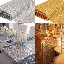 12 08 Silver Gold Sparkly Sequin Table Runner Wedding Party Decoration S Gold Sequin Table Runner Wedding Sequin Table Runner Wedding Wedding Table Linens