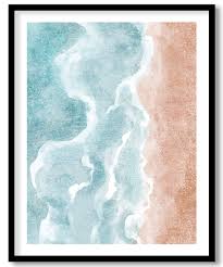 Abstract Boho Beach Framed Wall Art Wall Decor Paintings Wall Coverings Decals More