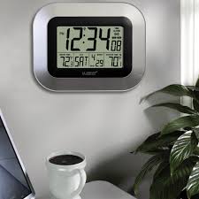 If military time is 0145 it would be 1 45 a m. Buy La Crosse Technology Silver Digital Atomic Clock With Temperature Online In Indonesia 15042708