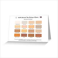 H M British Tea Colour Chart