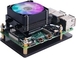 Amazon.com: GeeekPi Fan for Raspberry Pi 4, Ultra Thin ICE Tower Cooler for Raspberry Pi, PWM Cooling Fan with Aluminum Heatsink for Raspberry Pi 4 Model B Only