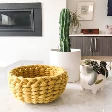 Felted Wool Twined Woven Bowl Diy Kit By Flax Twine Seen At Private Residence Oakland Wescover