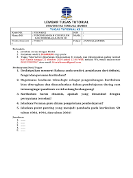 Peta konsep pengembangan kurikulum dan pembelajaran di sd modul 1, 2, 3, dan 4 disusun oleh : Tugas Tutorial 1 Pdgk4502
