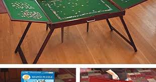 Bits And Pieces Puzzle Table Fold And Go Wooden Jigsaw Puzzle Table Jigsaw Puzzle Table Puzzle Table Puzzle Storage