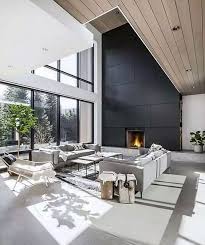 64 Simple But Cool Contemporary Home Decor Ideas 17 High Ceiling Living Room Contemporary House Ceiling Lights Living Room